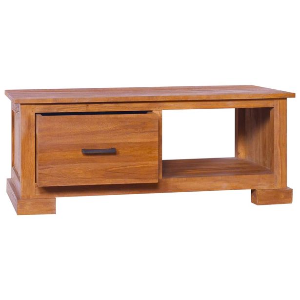 TV-taso 90x50x37 cm täysi tiikki (89082)