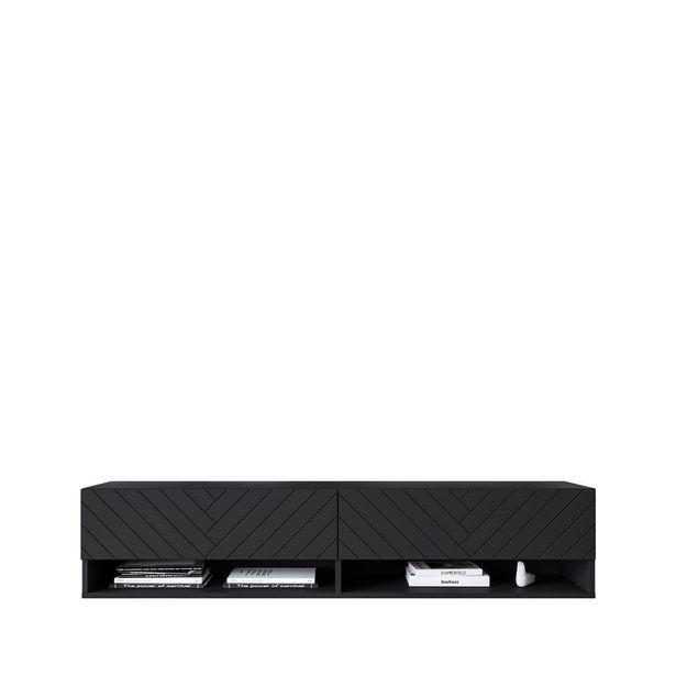 TV-taso A 140 MDF, musta (6777)