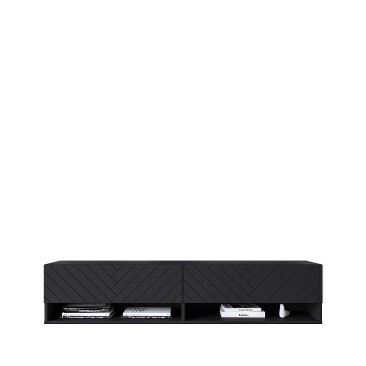 TV-taso A 140 MDF, musta (6777)