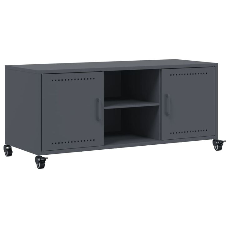 TV-taso antrasiitti 100,5x39x43,5 cm teräs (46664)