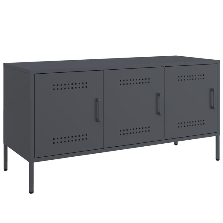 TV-taso antrasiitti 100,5x39x50,5 cm teräs (42948)