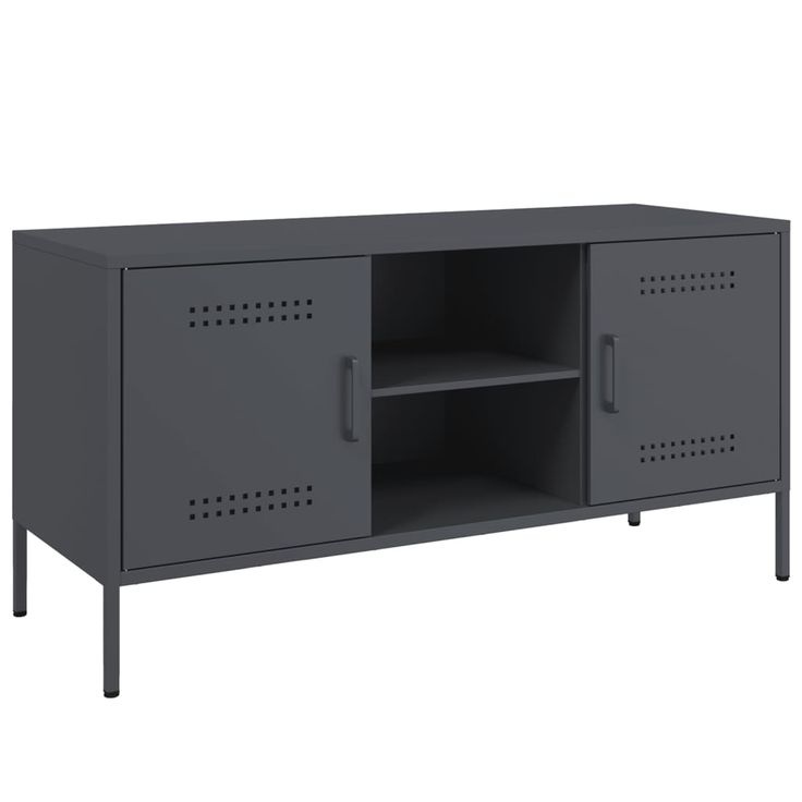 TV-taso antrasiitti 100,5x39x50,5 cm teräs (42990)