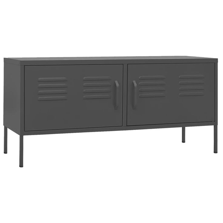TV-taso antrasiitti 105x35x50 cm teräs (36231)