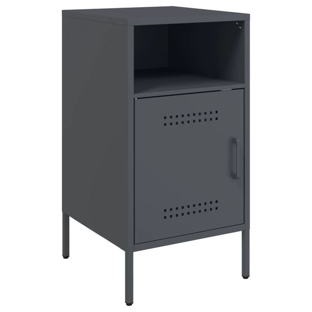TV-taso antrasiitti 36x39x68 cm teräs (43070)