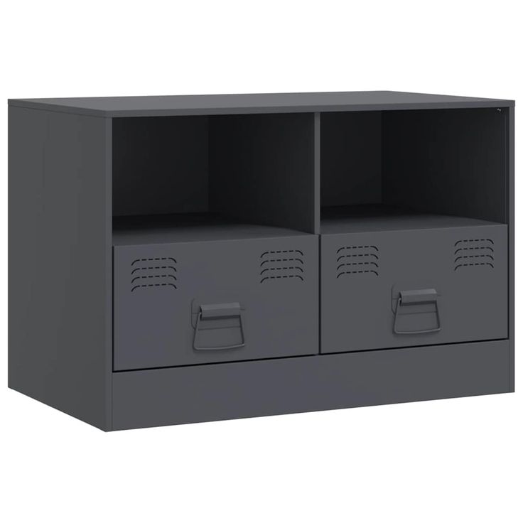 TV-taso antrasiitti 67x39x44 cm teräs (41743)