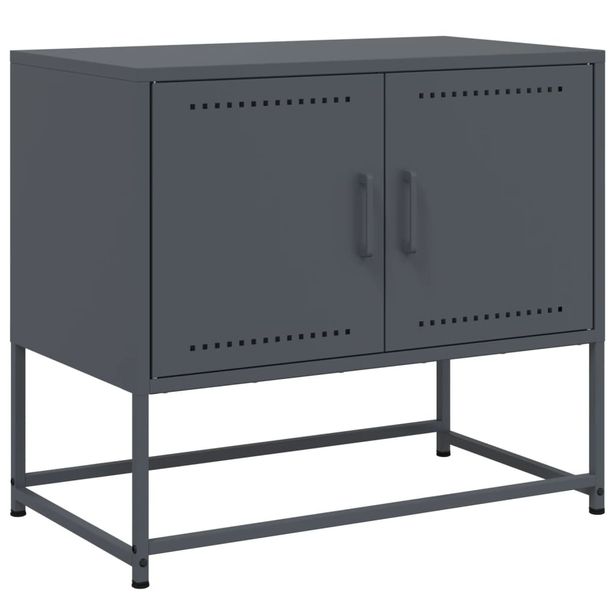 TV-taso antrasiitti 68,5x39x60,5 cm teräs (46472)