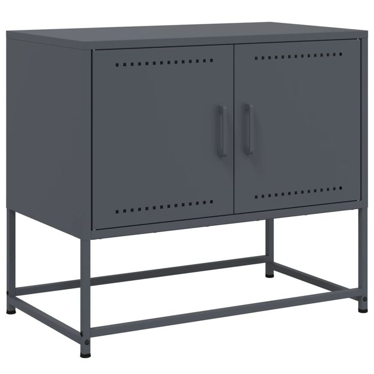 TV-taso antrasiitti 68,5x39x60,5 cm teräs (46472)
