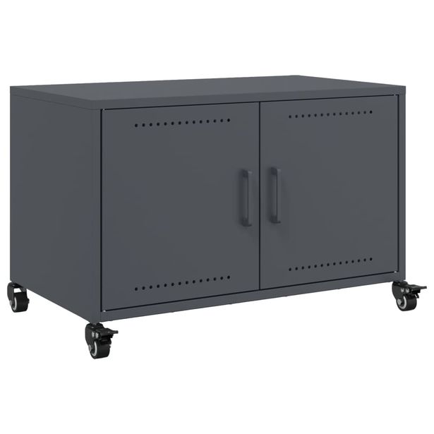 TV-taso antrasiitti 68x39x43,5 cm teräs (46640)