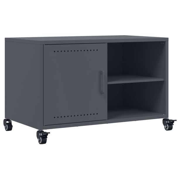 TV-taso antrasiitti 68x39x43,5 cm teräs (46670)