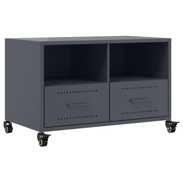 TV-taso antrasiitti 68x39x43,5 cm teräs (46700)
