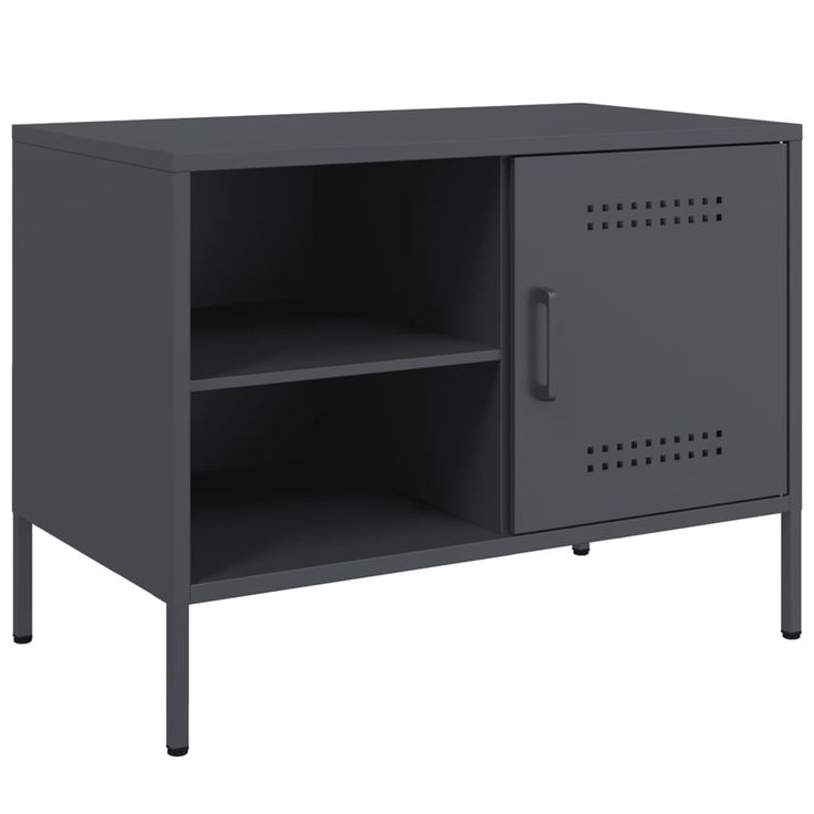 TV-taso antrasiitti 68x39x50,5 cm teräs (42998)