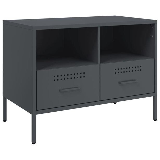 TV-taso antrasiitti 68x39x50,5 cm teräs (43046)