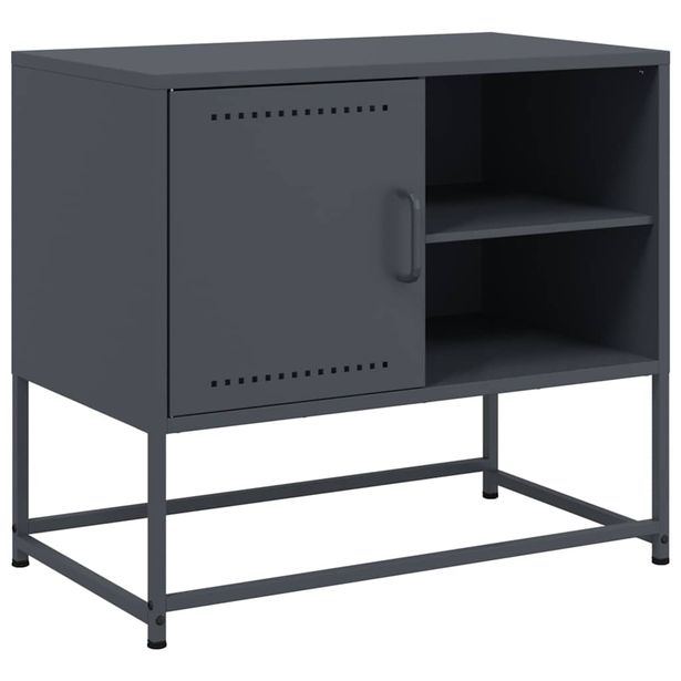 TV-taso antrasiitti 68x39x60,5 cm teräs (46520)