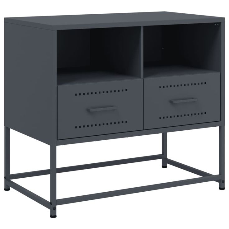 TV-taso antrasiitti 68x39x60,5 cm teräs (46550)