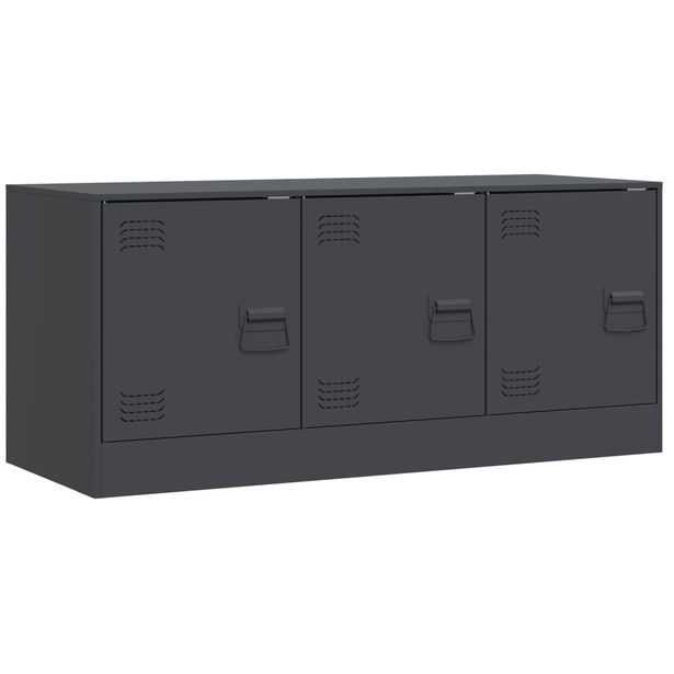 TV-taso antrasiitti 99x39x44 cm teräs (41645)