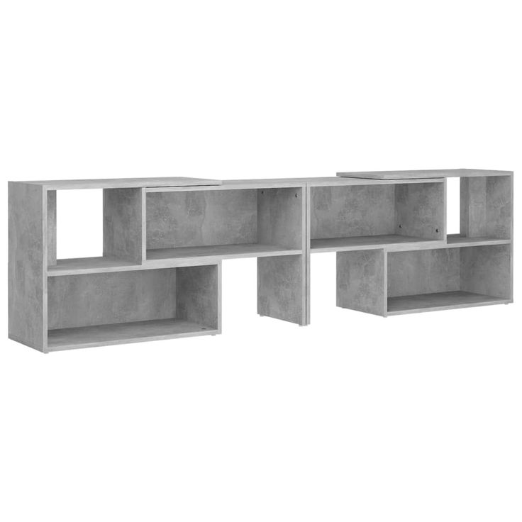 TV-taso betoninharmaa 149x30x52 cm tekninen puu (08363)