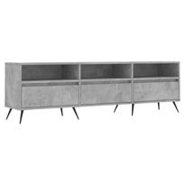 TV-taso betoninharmaa 150x30x44,5 cm tekninen puu (31256)