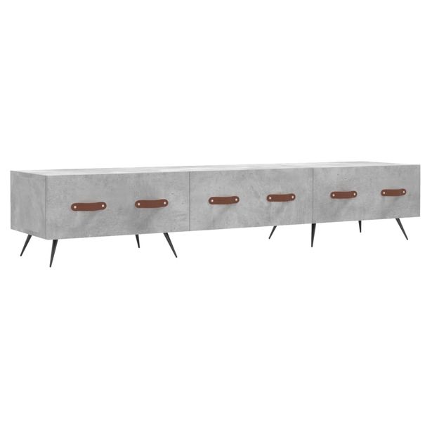 TV-taso betoninharmaa 150x36x30 cm tekninen puu (29128)