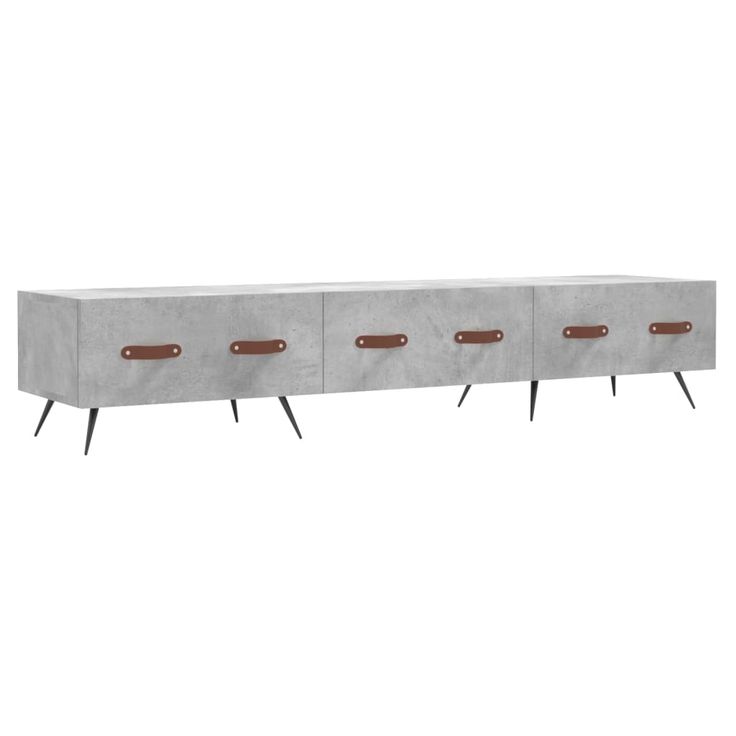 TV-taso betoninharmaa 150x36x30 cm tekninen puu (29128)