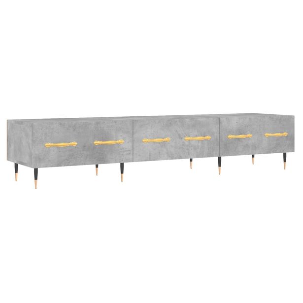 TV-taso betoninharmaa 150x36x30 cm tekninen puu (29136)