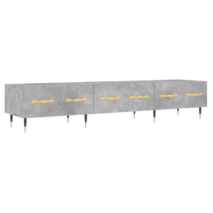 TV-taso betoninharmaa 150x36x30 cm tekninen puu (29136)