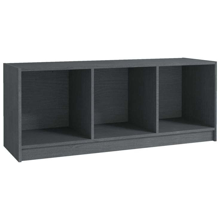 TV-taso harmaa 104x33x41 cm täysi mänty (09962)