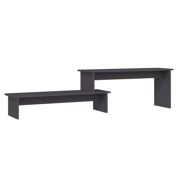 TV-taso harmaa 180x30x43 cm tekninen puu (06267)