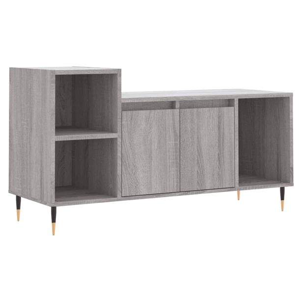 TV-taso harmaa Sonoma 100x35x55 cm tekninen puu (31314)