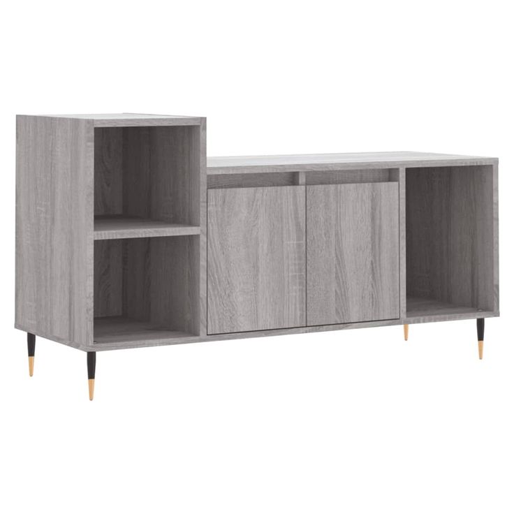 TV-taso harmaa Sonoma 100x35x55 cm tekninen puu (31314)
