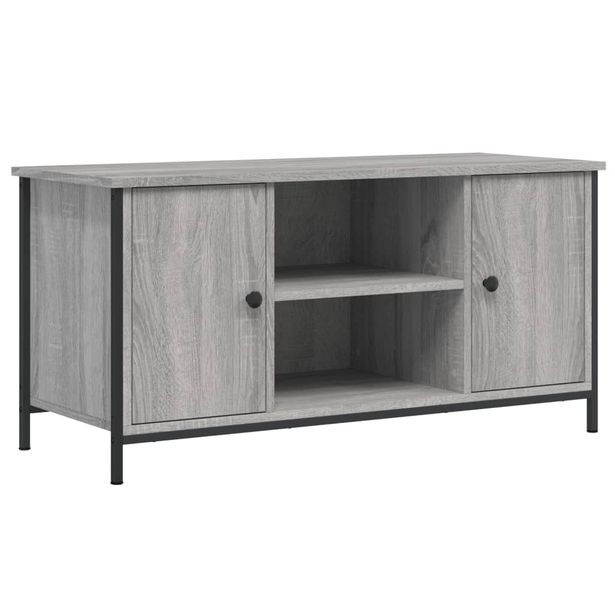 TV-taso harmaa Sonoma 100x40x50 cm tekninen puu (32766)