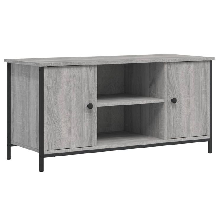 TV-taso harmaa Sonoma 100x40x50 cm tekninen puu (32766)
