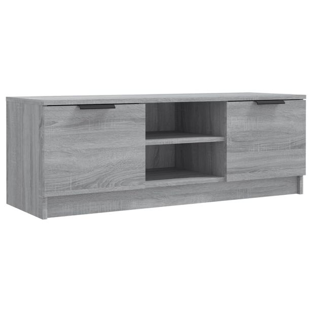 TV-taso harmaa Sonoma 102x35x36,5 cm tekninen puu (17133)