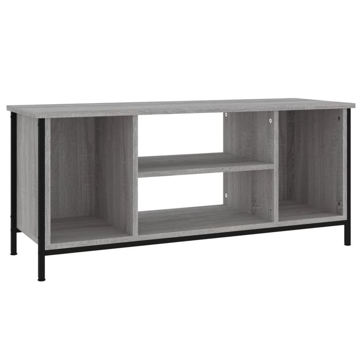 TV-taso harmaa Sonoma 102x35x45 cm tekninen puu (26288)