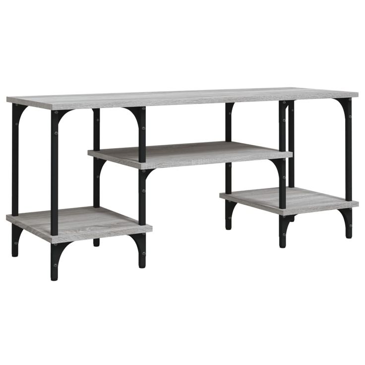TV-taso harmaa Sonoma 102x35x45,5 cm tekninen puu (26333)