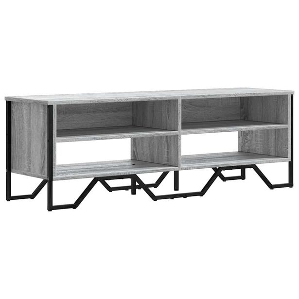 TV-taso harmaa Sonoma 122x34x41 cm tekninen puu (48572)