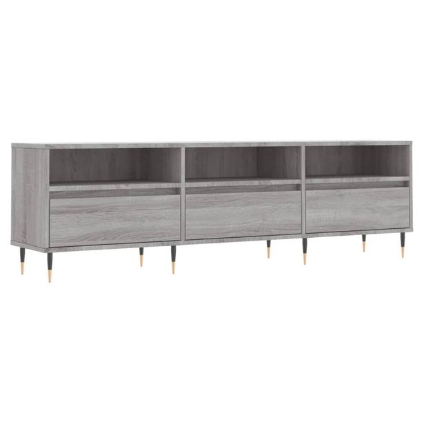 TV-taso harmaa Sonoma 150x30x44,5 cm tekninen puu (31266)
