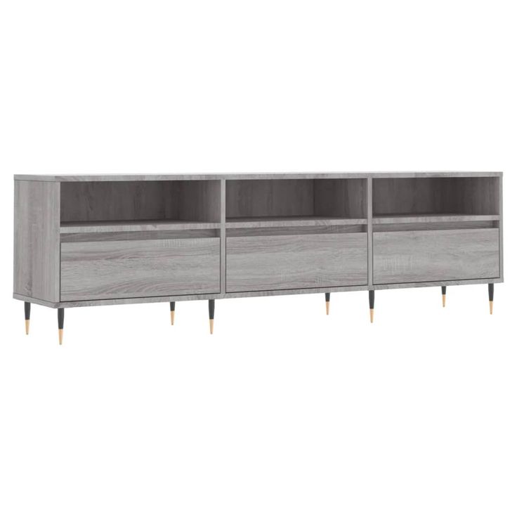 TV-taso harmaa Sonoma 150x30x44,5 cm tekninen puu (31266)