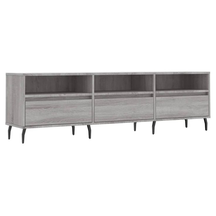 TV-taso harmaa Sonoma 150x30x44,5 cm tekninen puu (31298)