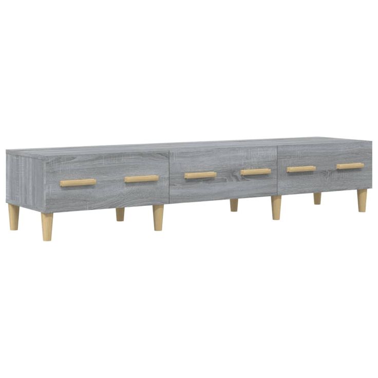 TV-taso harmaa Sonoma 150x34,5x30 cm tekninen puu (17508)