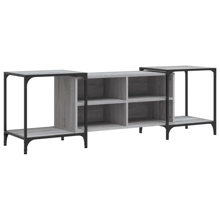 TV-taso harmaa Sonoma 153x37x50 cm tekninen puu (37605)