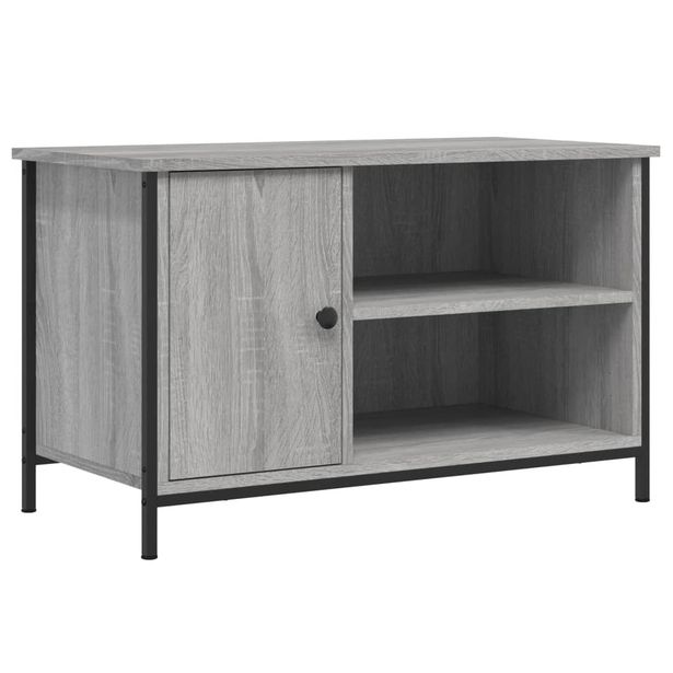 TV-taso harmaa Sonoma 80x40x30 cm tekninen puu (32771)