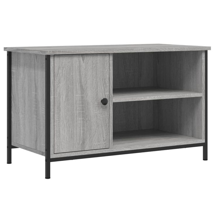 TV-taso harmaa Sonoma 80x40x30 cm tekninen puu (32771)