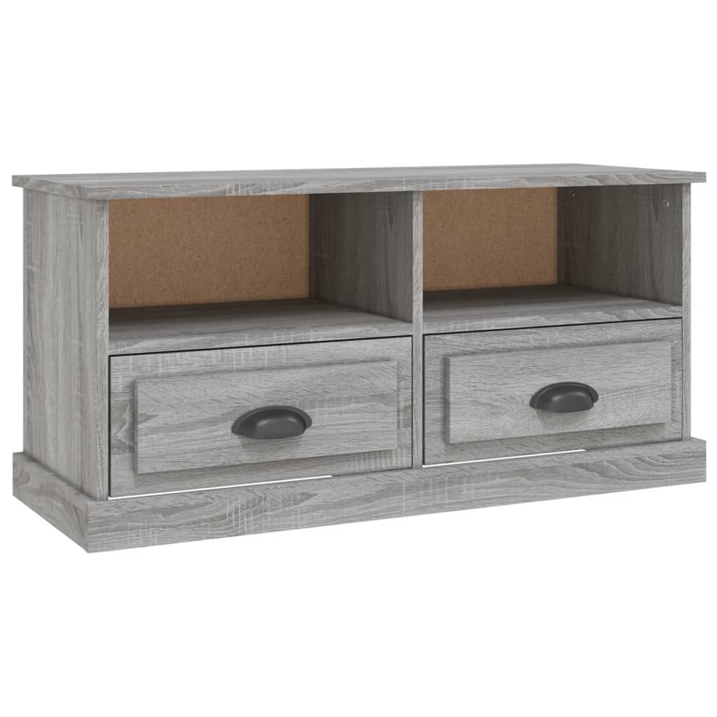 TV-taso harmaa Sonoma 93x35,5x45 cm tekninen puu (16470)