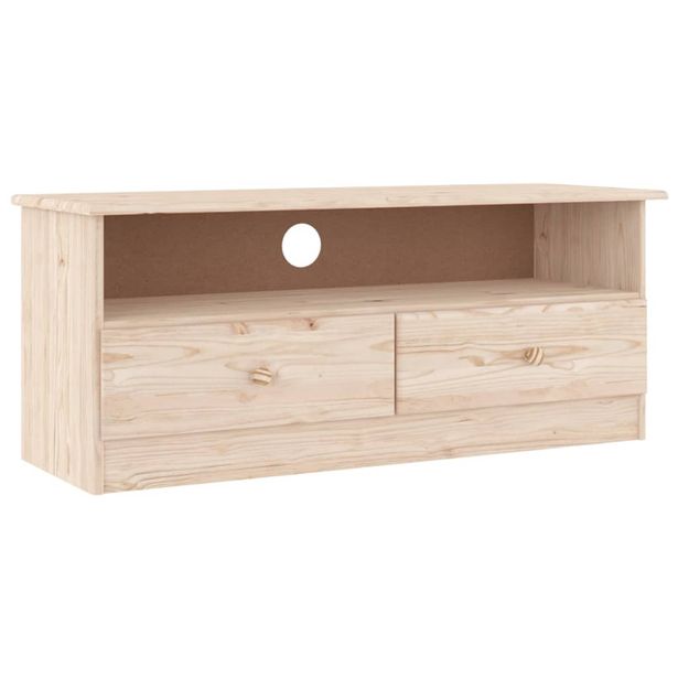 TV-taso laatikoilla ALTA 100x35x41 cm täysi mänty (53933)