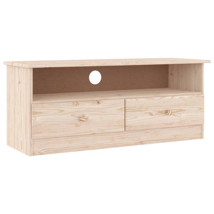 TV-taso laatikoilla ALTA 100x35x41 cm täysi mänty (53933)
