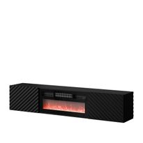 TV-taso LARA sähkötakalla, musta (1331), Verkkokaupan poistotuote