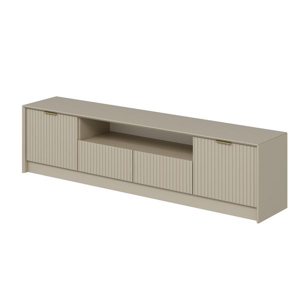 TV-taso Linento Furniture Luxe, beige/hiekkakivi