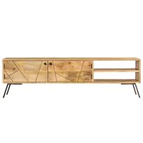 TV-taso mangopuu 140x30x40 cm (46154)