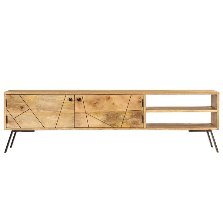 TV-taso mangopuu 140x30x40 cm (46154)
