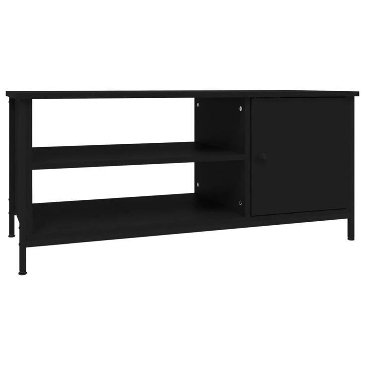 TV-taso musta 100x40x45 cm tekninen puu (26300)